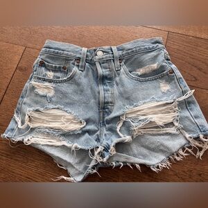 Levi’s 501 distressed Denim Shorts
